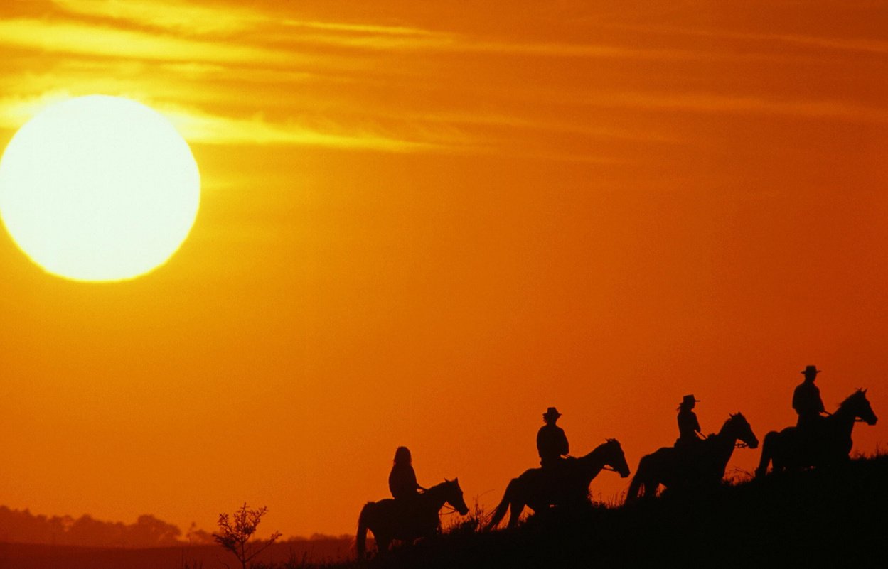 Horse Riding on Sunset